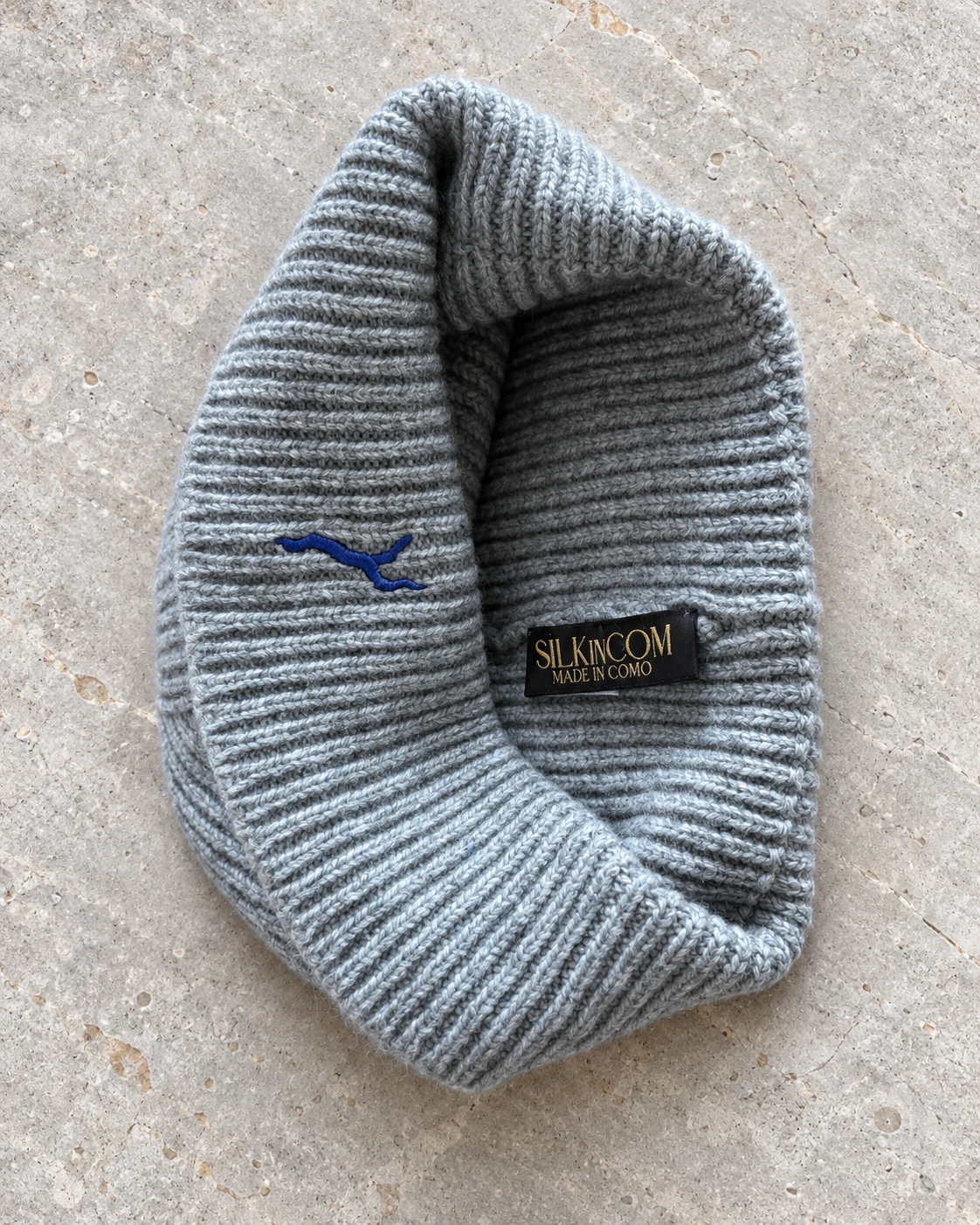 Menaggio — Berretto in cashmere grigio — vista 4
